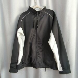 Stormtech Performance Jacket Mens XL Windbreaker Black White New